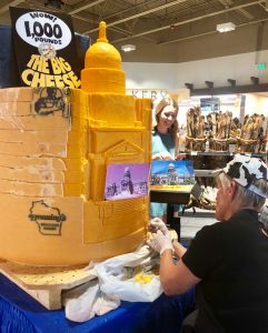 Cheese sculpture